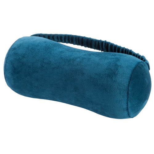 Teal Green Soft Velour Memory Foam Comfort Neck Support Travel Cushion Pillow